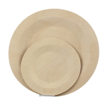 Anhui EVEN factory eco-friendly bbq bamboo disposable round plates wholesale for party
